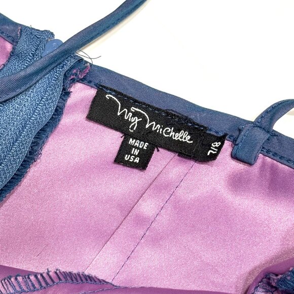 Vintage Y2K My Michelle Babydoll Floral Bodycon Stretch Dress HOCO Club Party - Picture 9 of 16